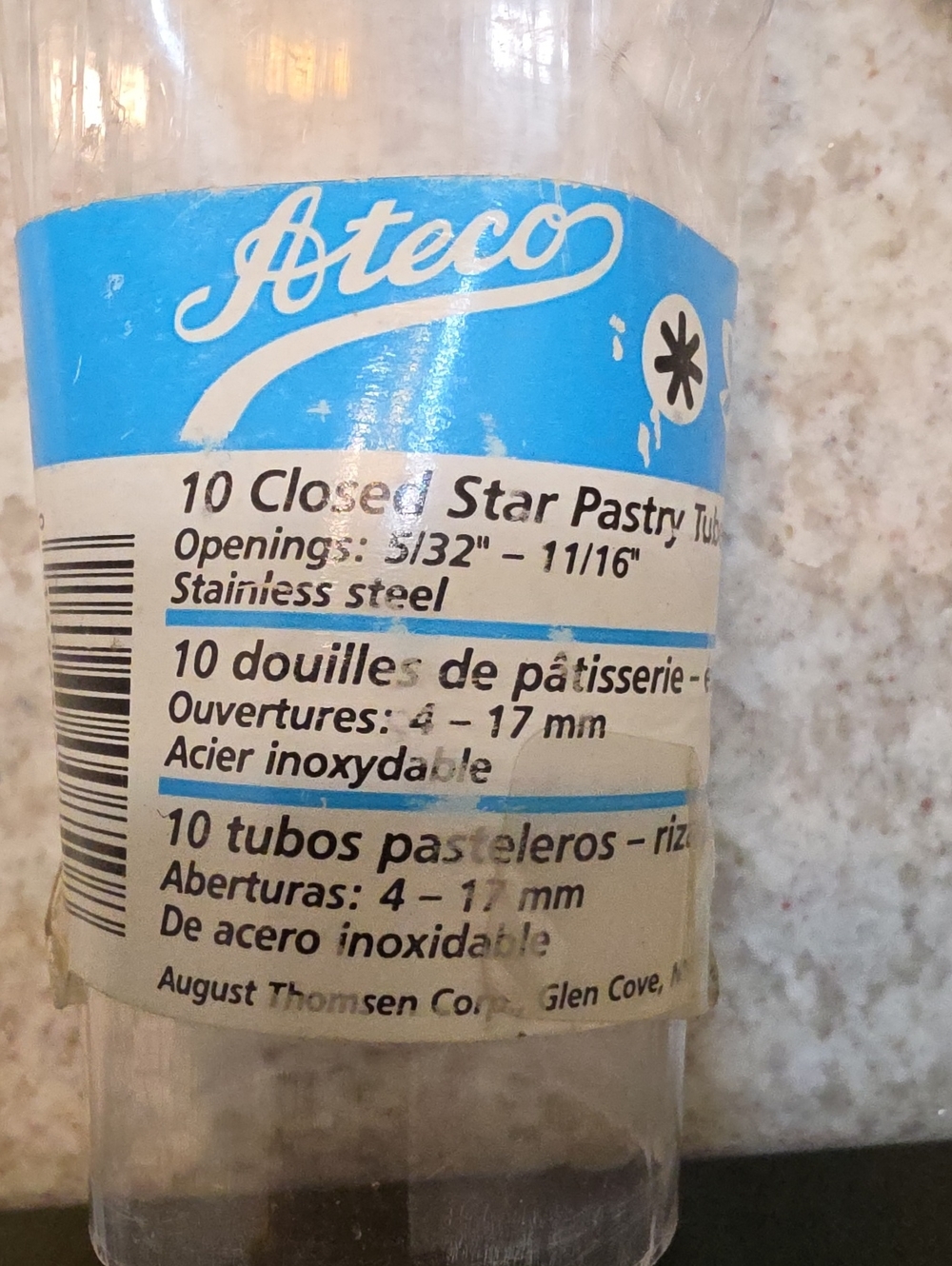 Stainless Steel Closed Star Pastry Tubes - Blue Label